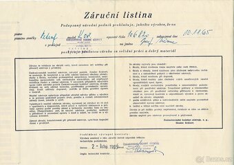 Prodám pianino Petrof - 6