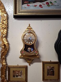 Krbové hodiny Boulle s konzolí - 6