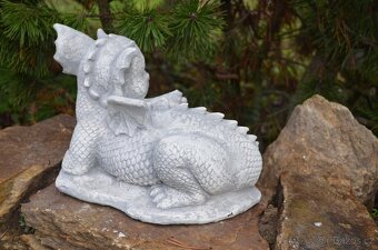 Zahradní dekorace- Dráčci maminka s miminkem - 6