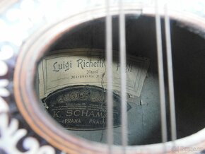 Mandolína Luigi Richetti c Figli Napoli a K.SCHAMAL PRAG - 6