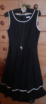 Orsay elegantní černé šaty - Len / bavlna - 6