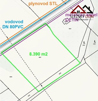 Pozemek 8.390 m² s možností výstavby RD, výhled na Beskydy, - 6