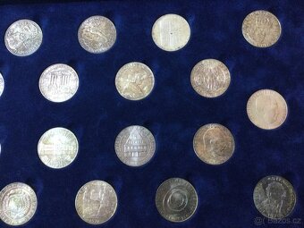 Kompletní stříbrná sada Rakouska v originál boxu - 6