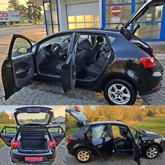 SEAT IBIZA 1,2 8v 2011 KLIMATIZACE,ALU KOLA, ČERNÁ PERLEŤ ME - 6