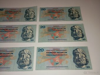 BANKOVKY 20 KČS, 1970, SÉRIE H, L, PĚKNÉ STAVY - 6