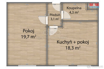 Pronájem bytu 2+kk, 45 m², Dnešice - 6