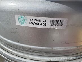 Prodám hliníkové ráfky ENZO W 7Jx17H2, 5x100, ET 38 - 6