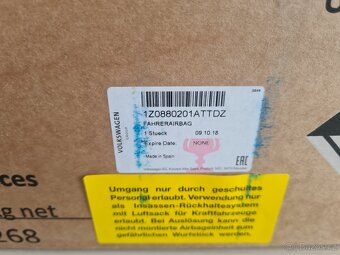 NOVÝ Airbag Yeti, Octavia, Superb, Fabia ORIGINÁL - 6