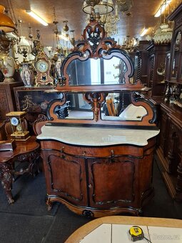 Starožitná komoda s mramorem BIEDERMAIER - 6