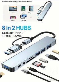 USB / USB-C huby k připojení PC / Macbook / mobil / tablet - 6