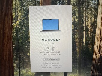 MacBook Air 13 2022 M2 / 8GB / 256GB - 6