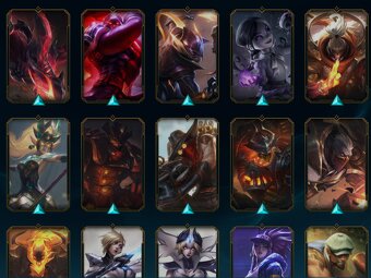 League of Legends účet S12 Master, all champs, 154 skinů - 6