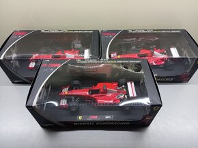 3x F1 FERRARI F2000 2001 a 2003GA SCHUMACHER HW ELITE 1:18 - 6