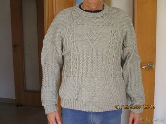 Pánský ručně pletený svetr - 6