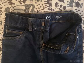 Oteplené džíny C&A vel. 116 - 2 ks - 6