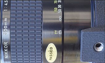 Nikon Nikkor 300mm f4.5 AI, manuální teleobjektiv, Nikon F - 6