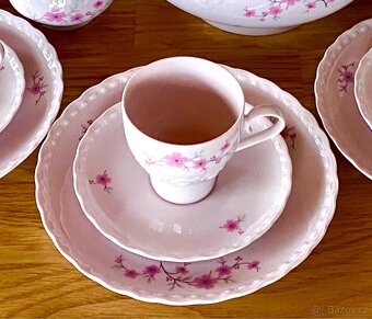 Starý romantický růžový porcelán Tirschenreuth - 6