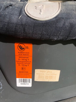 autosedacka ROMER DUO PLUS Robbie ISOFIX,9-18kg - 6