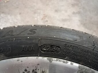 Alu kola 4x100 + zánovní celoroční pneu 155/65R13 - 6