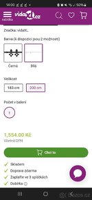 Posuvné dveře - kovaná kolejnice bílá 2ks - 6