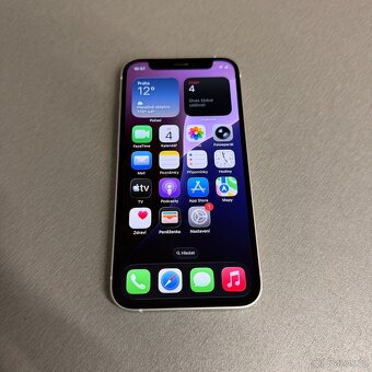 iPhone 12 mini 64GB bílý, bez škrábance, rok záruka - 6