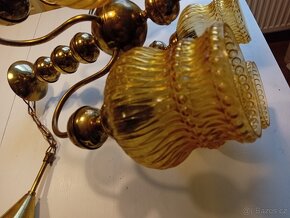 Starý mosazný lustr z 80 let - 6