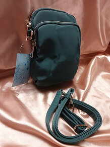 ♥️ Kabelka crossbody přes rameno / zeleno-modrá taška - nová - 6