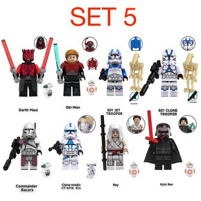 Rôzne figúrky Star Wars 4 (8ks) typ lego - nové - 6