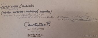 Obraz originál František Motyčka voskový pastel, signováno - 6