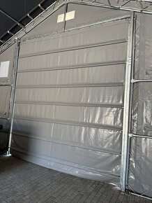 Plachtová hala 10x12,2x5,2 šedá/antracid. lem - 6