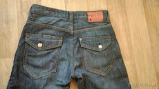 DŽÍNOVÉ 3/4 KRAŤASY FIT BRAGG vel.152 - 6