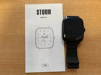 Smart hodinky Storm SM2 – černé, ocelový řemínek - 6