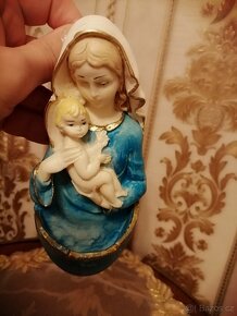 Starožitna porcelánová kropenka s Pannou Marii. - 6