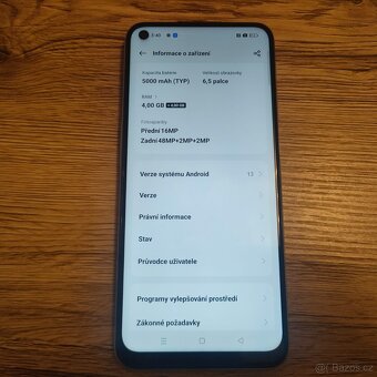 Realme Narzo 30 5G-6,5"IPS/ 128GBÚ 48 Mpx/ stříbrná - 6