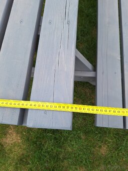 Zahradní lavice - pivní set 200 cm - 6