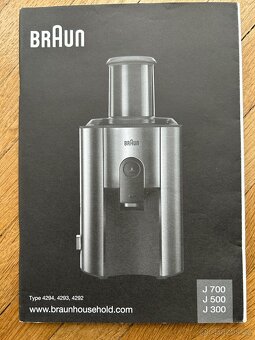 Multifunkční odšťavňovač Braun J500 - 6