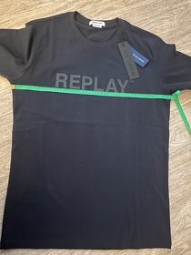 Replay tričko pánské modré M - 6