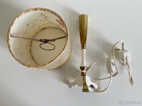 Vintážní celomosazná stolní lampa z Nemecka - 6