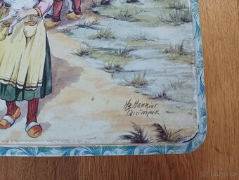 PLECHOVÁ KRABIČKA MASSILLY HB HENRIOT QUIMPER FRANCIE - 6