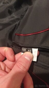 oblek 188/52, tmavý, barva plechová - 6