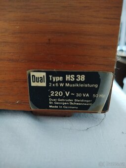 Raritní vintage gramofon Dual HS 38, na opravu - 6