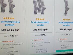 6 párů nových ponožek č 39 - 6
