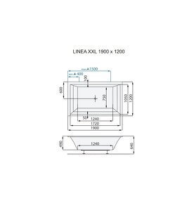 Vana SANTECH LINEA XXL 190 x 120 cm - 6