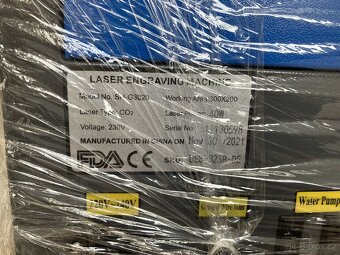 CO2 laser, laserová gravírka OMTech 40W 200x300mm - 6