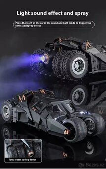 1:18 Rarita Batmobile Tumbler Metal Casting Sound+Light - 6