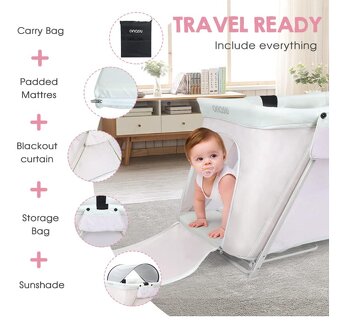 Onasti cestovní postýlka 3v1 - zcela nová - 6