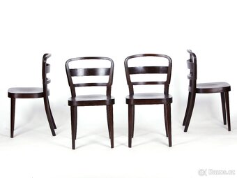 Celodřevěné jídelní židle po renovaci. 4ks - 6