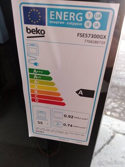 Elektrický sklokeramický nerezový sporák Beko -NOVÝ - 6