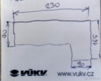 Prodám koženou rozkládací rohovou sedačku - 6