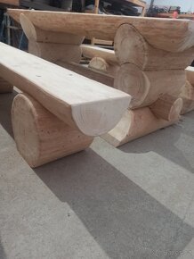 Srubový stůl s lavicemi - 6
